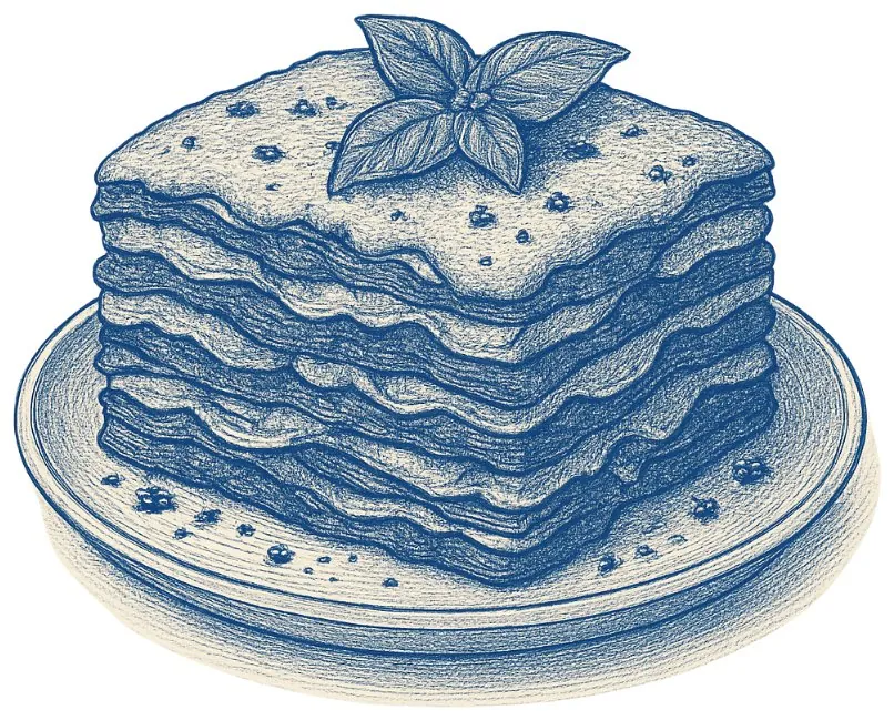 Disegno di una parmigiana