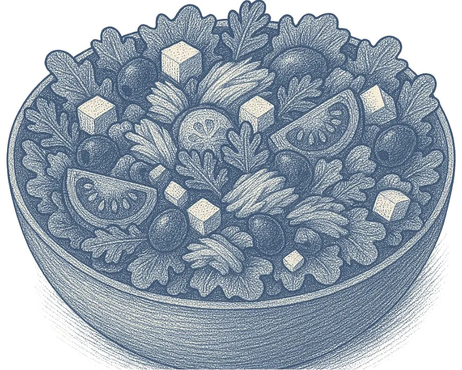 Disegno di un'insalata